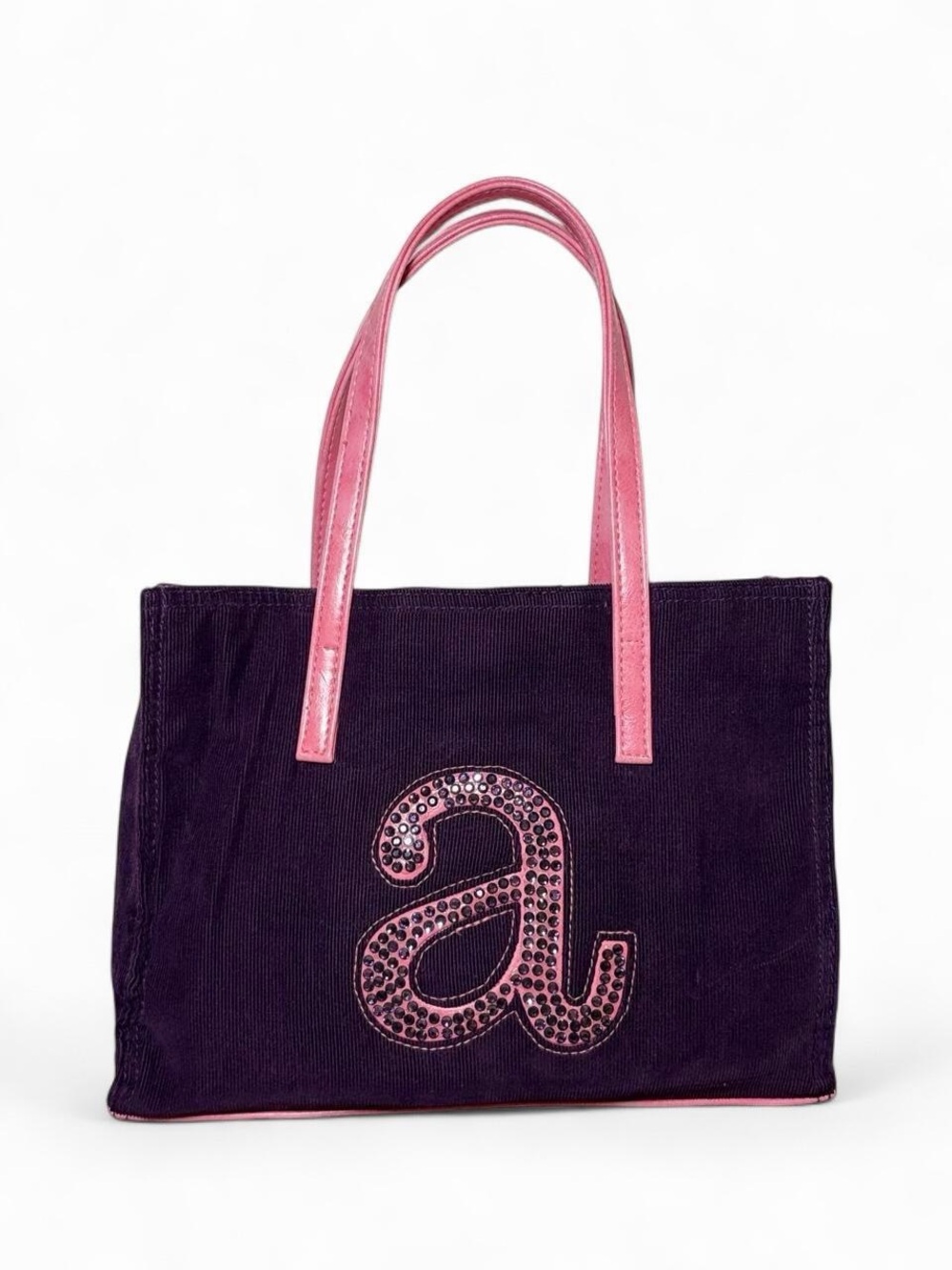 Vintage Y2K Justice corduroy mini tote